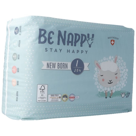 Подгузники BE NAPPY размер 1 2-5 кг Новорожденный