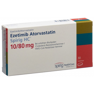 Эзетимиб Аторвастатин Спириг HC таблетки 10 мг/80 мг 90 шт.