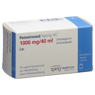 PEMETREXED Spirig HC Inf Konz 1000 mg/40ml