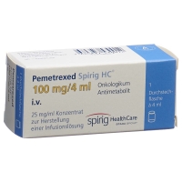 PEMETREXED Spirig HC Inf Konz 100 mg/4ml