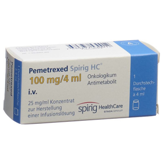 PEMETREXED Spirig HC Inf Konz 100 mg/4ml