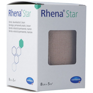 Бинты эластичные Rhena Star 8смх5м телесного цвета
