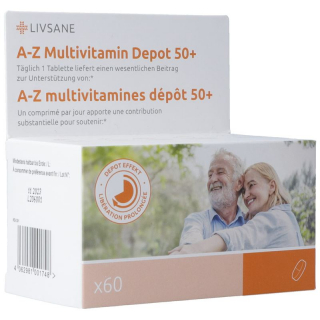 Livsane AZ Мультивитамины Депо 50+ таблеток 60 шт