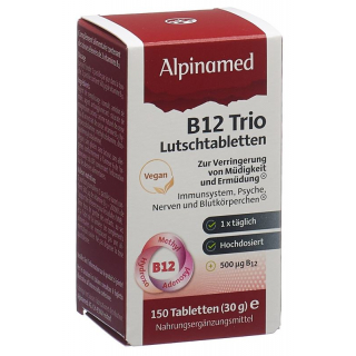 Таблетированные бутылки ALPINAMED B12 Trio, 150 шт.