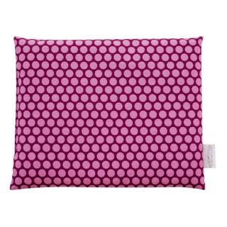 HERZZUCKER Traubenkernkissen 26x21cm Punkte pink