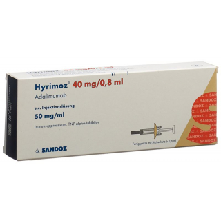 Hyrimoz Inj Lös 40 мг/0,8мл 2 Фертспр 0,8 мл