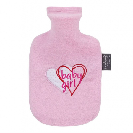 FASHY Kinderwärmflasche 0.8l rosa Girl Flausch Th
