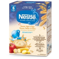 NESTLE молочна каша піжама банан яблуко &amp; Haf 6M
