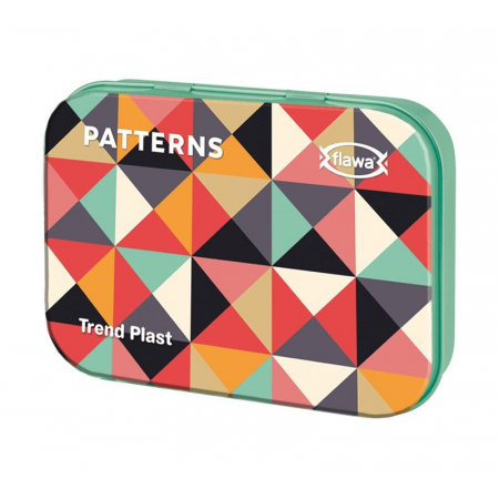 Flawa Trend Plast Patterns жестяная коробка 20 шт.