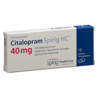 ЦИТАЛОПРАМ Спириг HC, таблетки в пленочной оболочке, 40 мг
