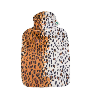 FROSCH Wärmflasche PVC 1.8l Velours Leopard