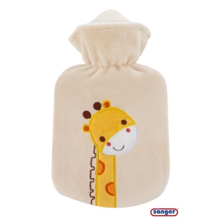 SÄNGER Wärmflasche Velourbezug 0.8l Giraffe