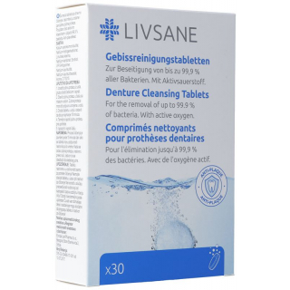 Таблетки для чистки зубных протезов Livsane 30 шт.