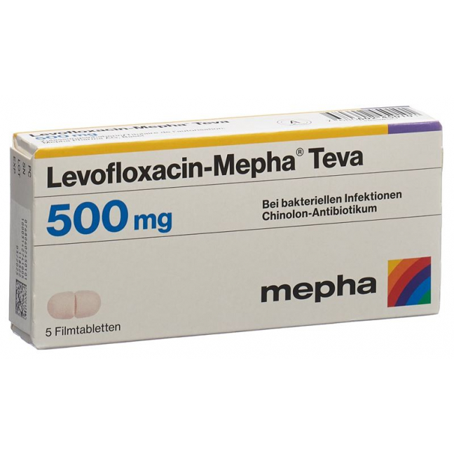 LEVOFLOXACIN Mepha Teva Filmtabl 500 mg