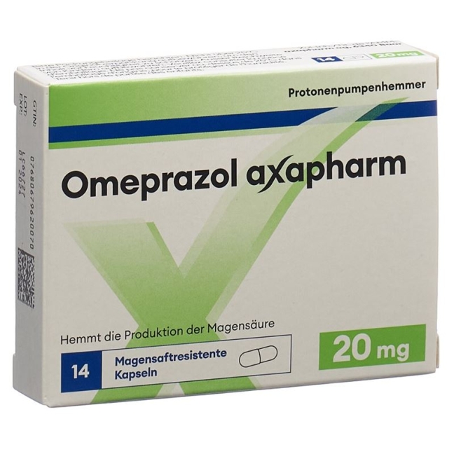 OMEPRAZOL axapharm Kaps 20 mg