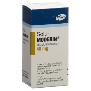 Solu-Moderin Dry Sub 40 мг с растворителями, флакон Act O