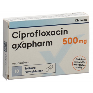 Ципрофлоксацин аксафарм Фильмтабл 500 мг 20 шт.