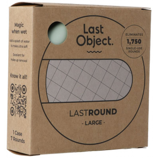 Многоразовые ватные диски LastRound, широкие, зеленые