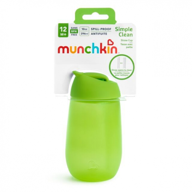 MUNCHKIN Simple Clean Trinkhalm Flasche 296ml