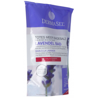 DermaSel соль для ванн лаванда немецкий/французский пакетик 400 г