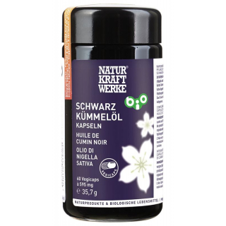 NATURKRAFTWERKE Schwarzküm Caps 595 mg Bio