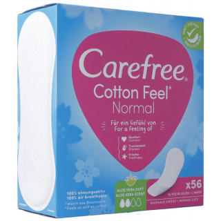 Carefree Cotton Feel Aloe в картонной упаковке 56 шт.