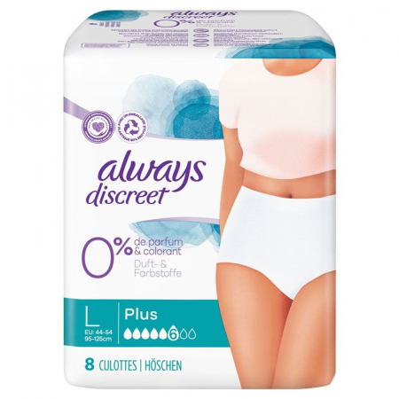 ALWAYS Discreet Inkontinenz Pants L Plus 0%
