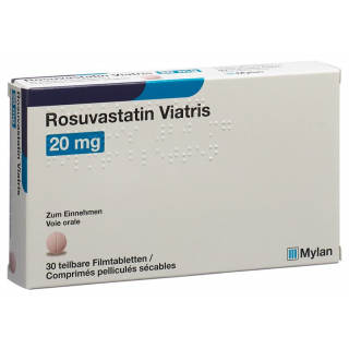 РОСУВАСТАТИН Виатрис пленочные таблетки 20 мг