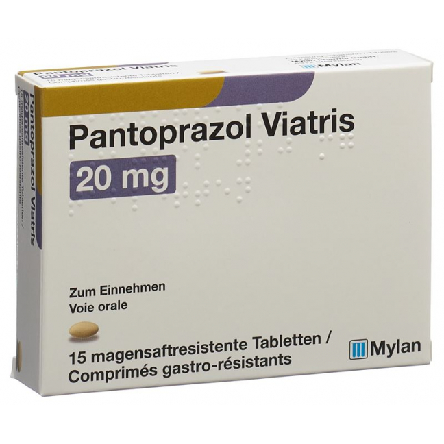ПАНТОПРАЗОЛ Виатрис таблетки 20 мг