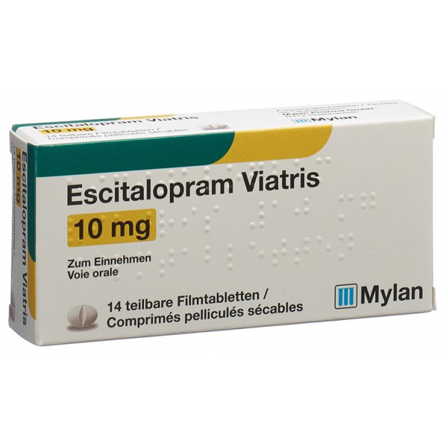 Эсциталопрам Виатрис Фильмтабл 10 мг 14 шт.