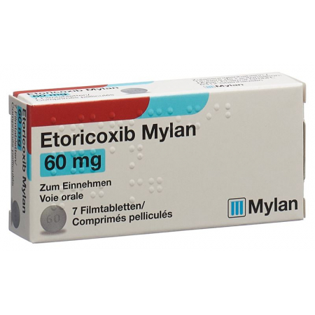 Эторикоксиб Майлан пленочные таблетки 60 мг 28 шт.