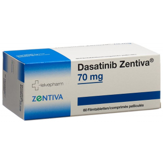 ДАСАТИНИБ Зентива, таблетки в пленке, 70 мг