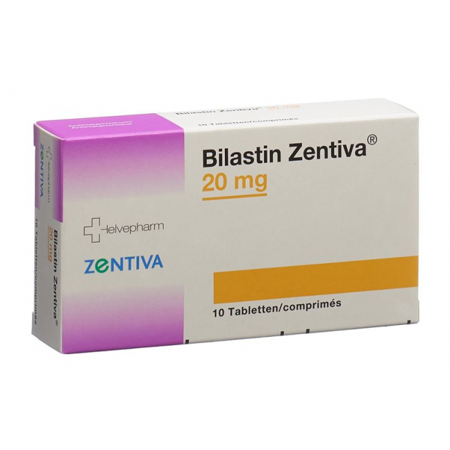 Биластин Зентива Табл. 20 мг 50 шт.