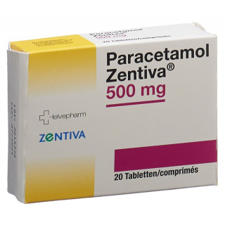 Парацетамол Зентива Табл. 500 мг 20 шт.