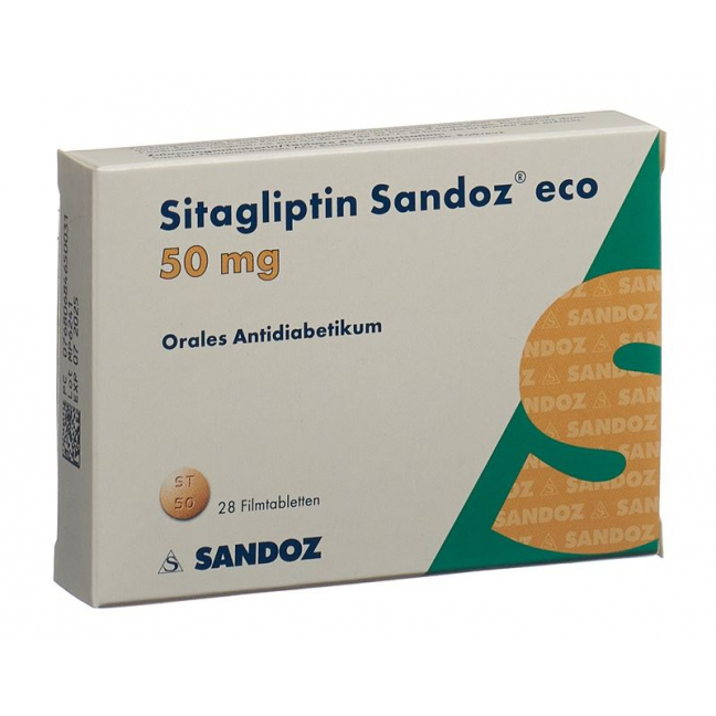 СИТАГЛИПТИН Сандоз эко пленка таблетка 50 мг