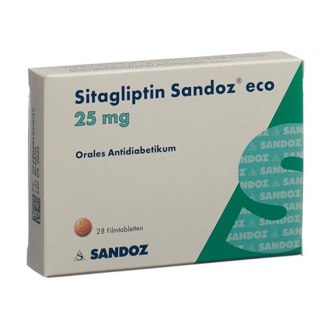 СИТАГЛИПТИН Сандоз эко пленочные таблетки 25 мг