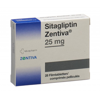 Ситаглиптин Зентива Фильмтабл 25 мг 28 шт.