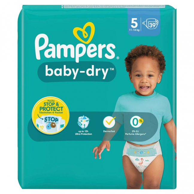 PAMPERS Baby Dry Gr5 11-16kg Junior Spar n