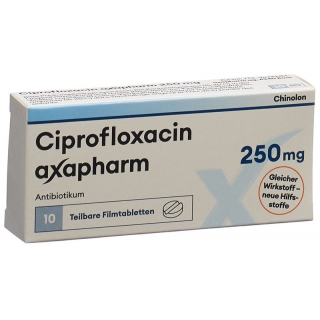 ЦИПРОФЛОКСАКИН аксафарм пленка 250 мг