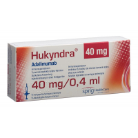 Hukyndra Inj Lös 40 мг/0,4 мл предварительно заполненные шприцы 2 x 0,4 мл