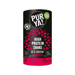 PURYA! Vegan High Protein Shake Strawber Bio
