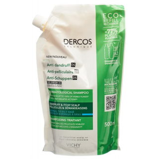 Vichy Dercos Anti-Dandruff DS Шампунь для жирных волос в упаковке, 500 мл