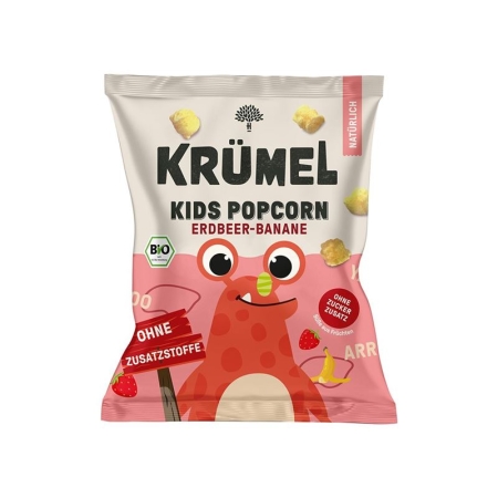 KRÜMEL Kids Popcorn Banane-Erdbeere