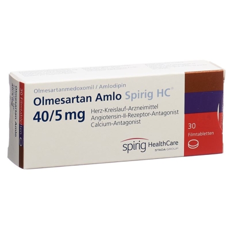 OLMESARTAN AMLO Spirig HC Filmtabl 40/5mg