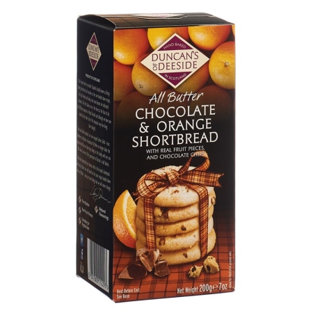 DUNCANS Shortbread Orange Choco Chips