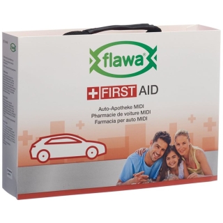 FLAWA Auto-Apotheke Midi Bag rot