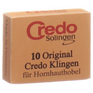 Credo Ersatzklingen Hornhauthobel Schachtel 10 штук
