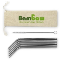 BAMBAW Edelstahl-Strohhalme