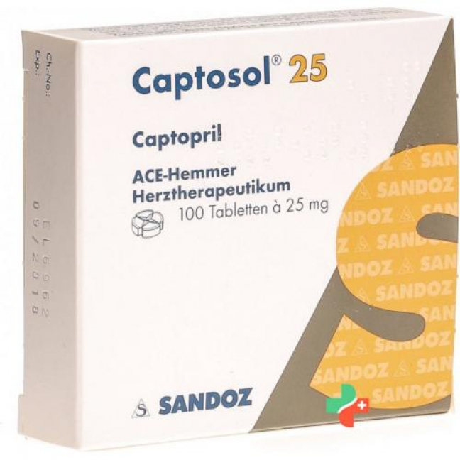 Captosol 25 mg 100 tablets