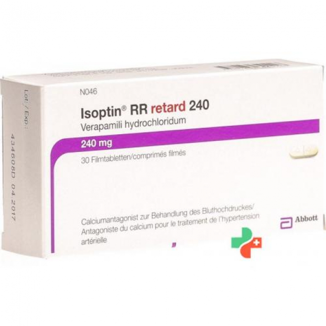 Изоптин РР Ретард 240 мг 30 таблеток покрытых оболочкой  
